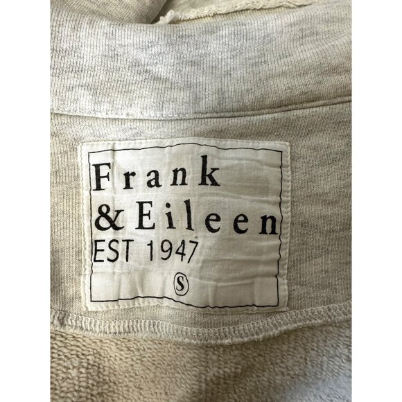 Frank & Eileen Belfast Cropped Sweatshirt Peacoat Fleece Jacket S | 100% Cotton - Picture 11 of 13